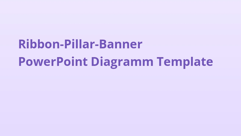 Ribbon-Pillar-Banner PowerPoint Diagramm Template