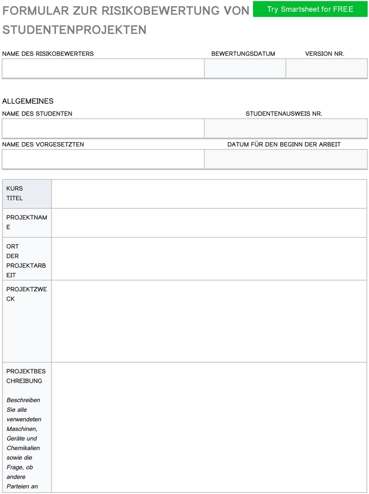 risikobewertung-studentenprojekten-vorlage