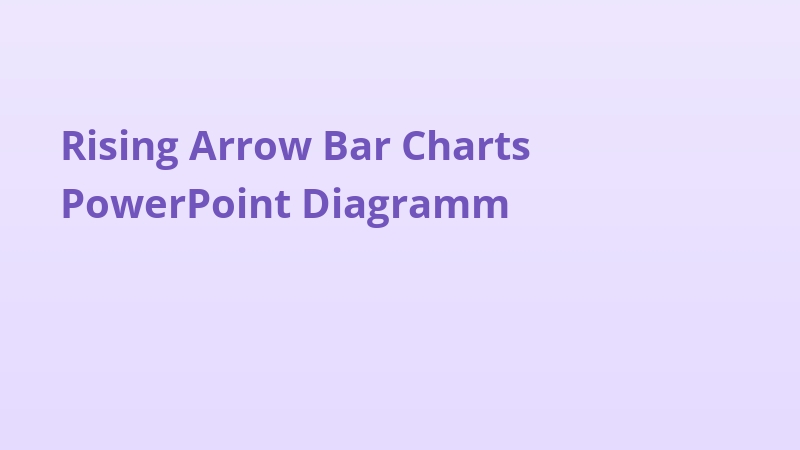 Rising Arrow Bar Charts PowerPoint Diagramm
