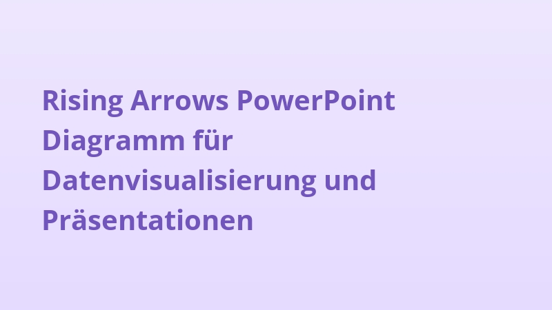 Rising Arrows PowerPoint Diagramm für Datenvisualisierung und Präsentationen
