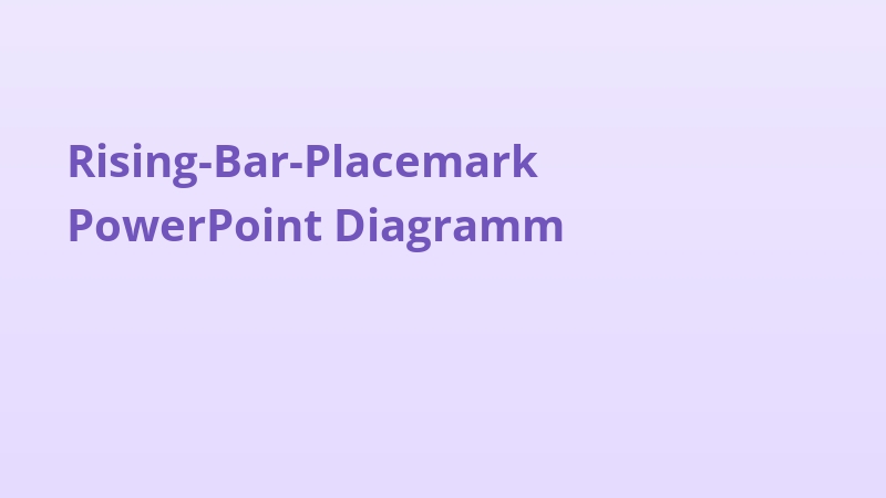 Rising-Bar-Placemark PowerPoint Diagramm