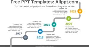 rising-curved-arrows-powerpoint-vorlage