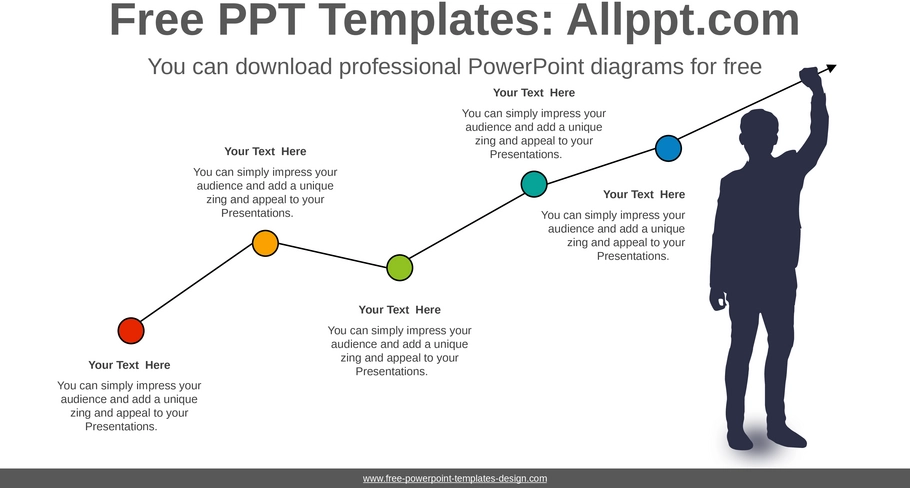 rising-line-diagramm-powerpoint-vorlage