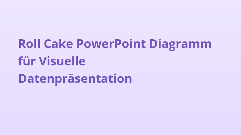 Roll Cake PowerPoint Diagramm für Visuelle Datenpräsentation