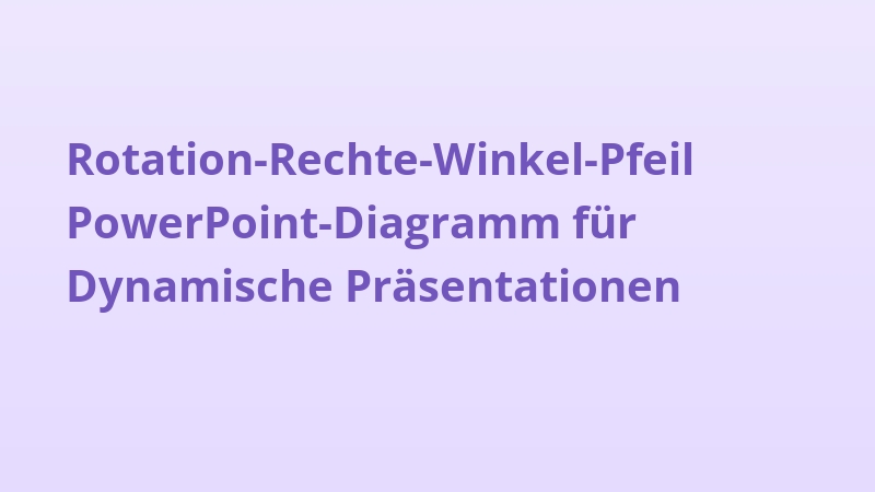 Rotation-Rechte-Winkel-Pfeil PowerPoint-Diagramm für Dynamische Präsentationen