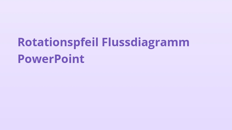 Rotationspfeil Flussdiagramm PowerPoint