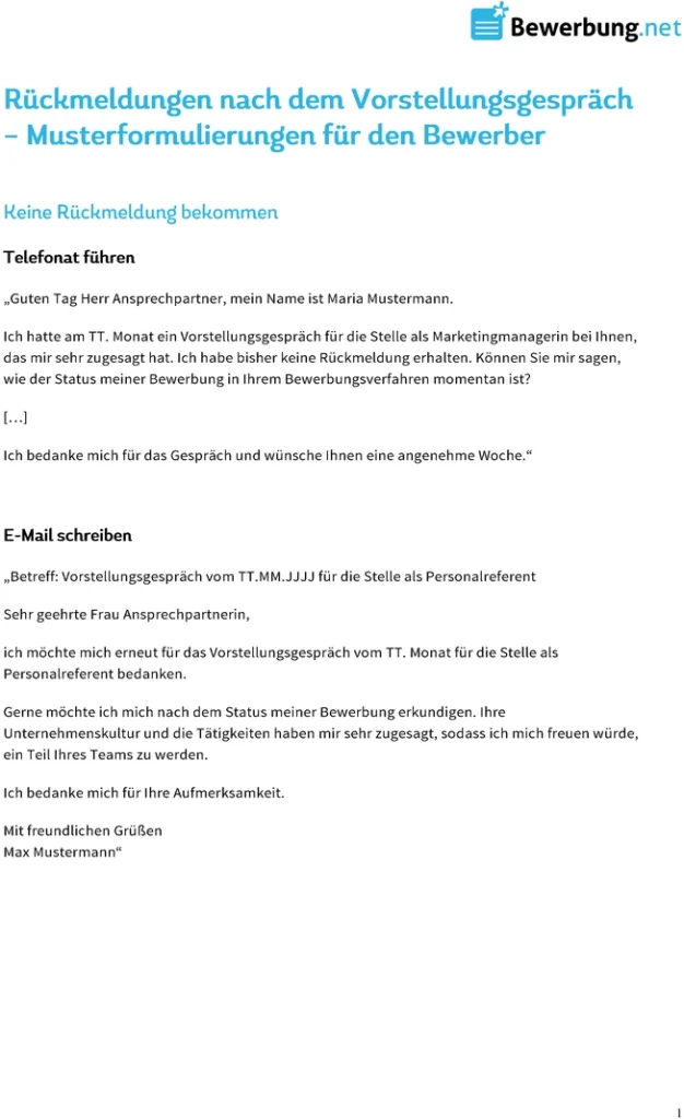 rueckmeldung-nach-vorstellungsgespraech-vorlage