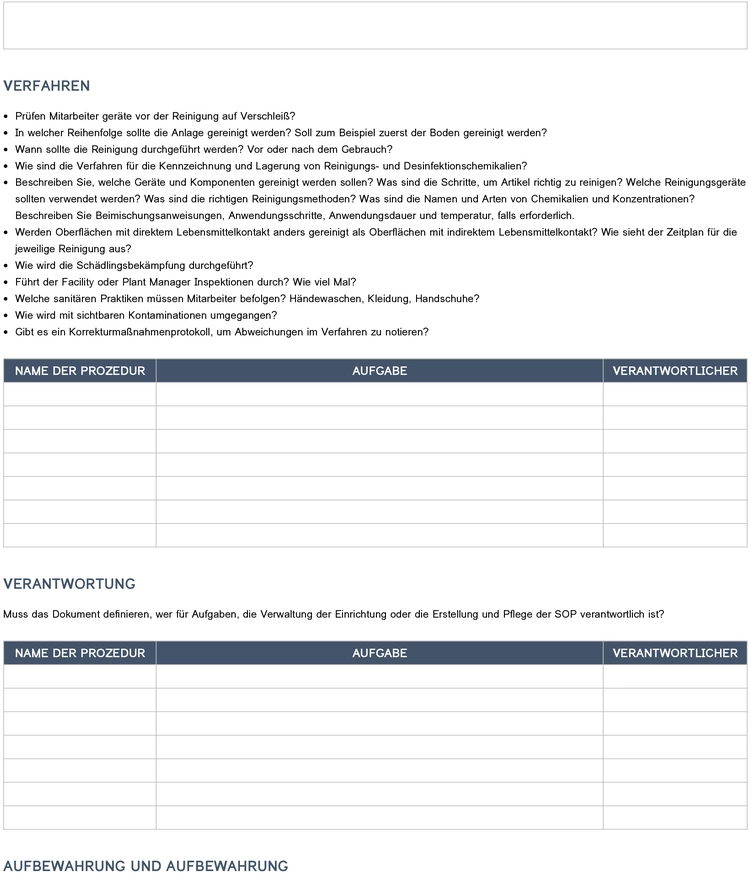 sanitation-standard-operating-procedure-vorlage-gesundheitswesen