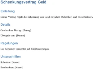 schenkungsvertrag-geld-fuer-private-anwendungen