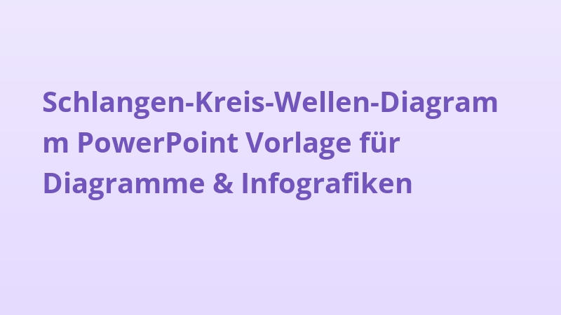 Schlangen-Kreis-Wellen-Diagramm PowerPoint Vorlage für Diagramme & Infografiken