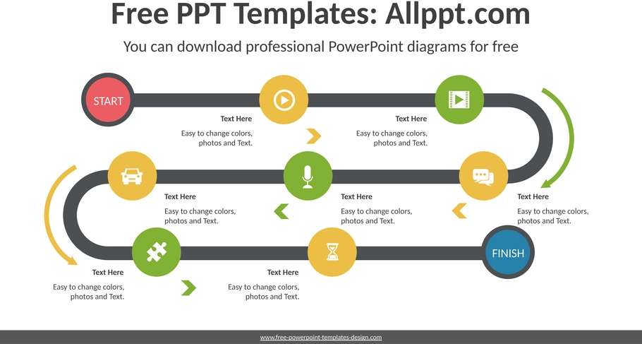 schlangen-kreis-wellen-diagramm-powerpoint-vorlage.png