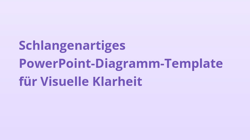 Schlangenartiges PowerPoint-Diagramm-Template für Visuelle Klarheit