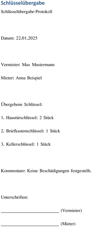 schluesseluebergabe-protokoll-und-immobilien-mietwesen