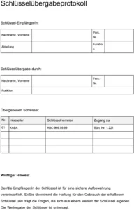 schluesseluebergabeprotokoll