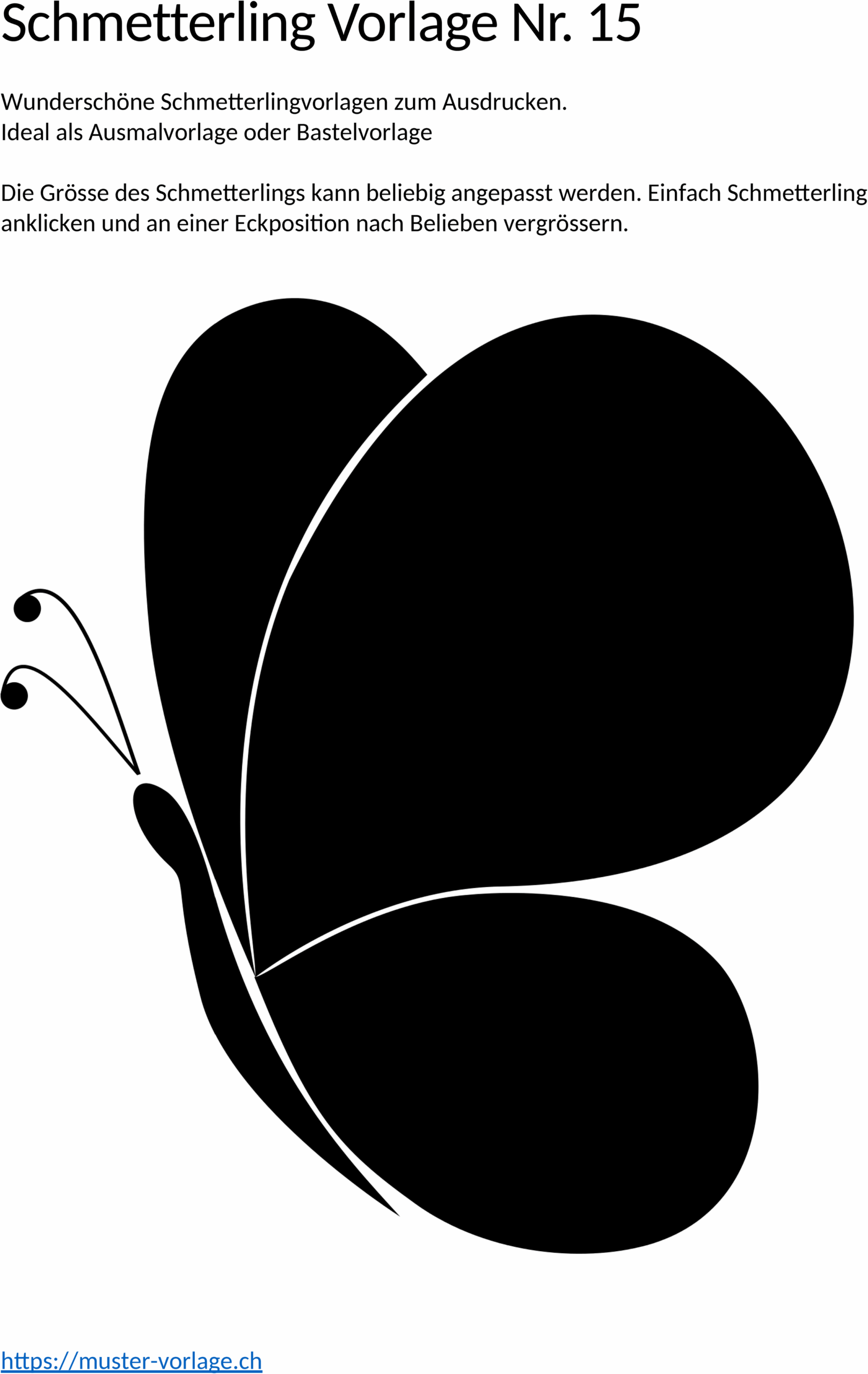 Word Schmetterling-Vorlage