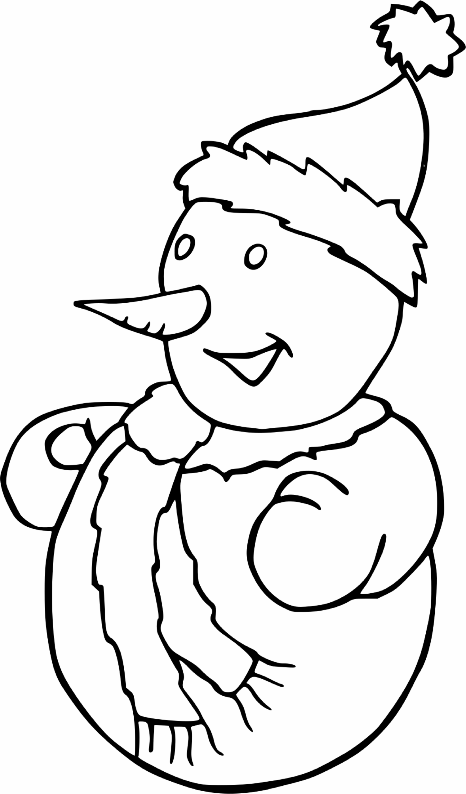 Schneemann Vorlage zum Ausdrucken