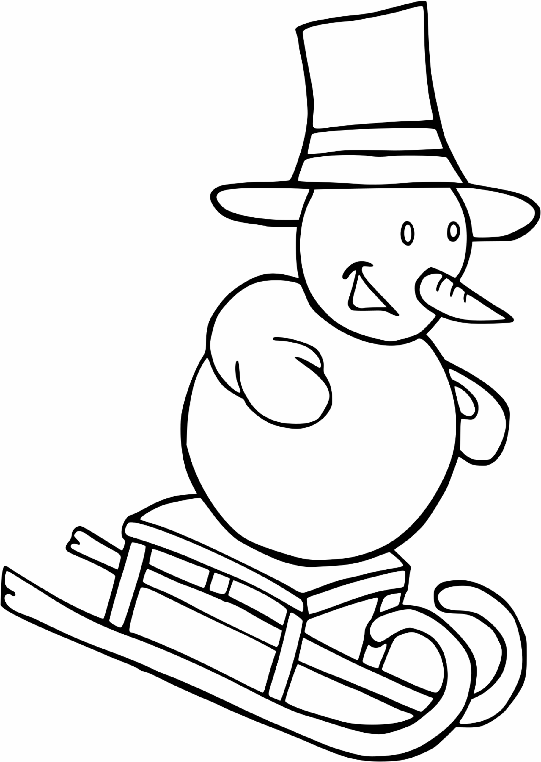 Schneemann-Vorlage zum Ausdrucken