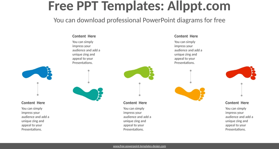schritt-fuenf-fussstapfen-diagramm-template.png