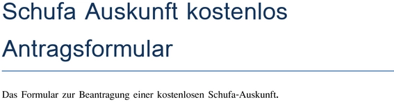schufa-auskunft-kostenlos-antragsformular