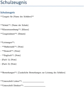 schulzeugnis-vorlage-fuer-dokumentation-von-leistungen
