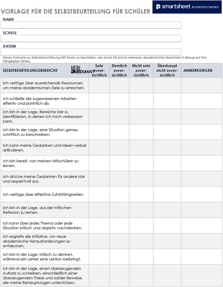 selbstbeurteilung-vorlage-fuer-schueler