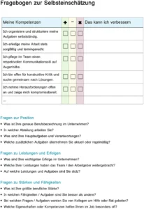 selbsteinschaetzung-vorlage-word