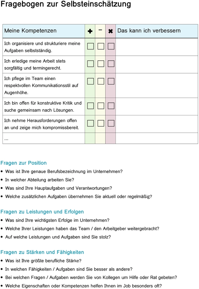 selbsteinschaetzung-vorlage-word