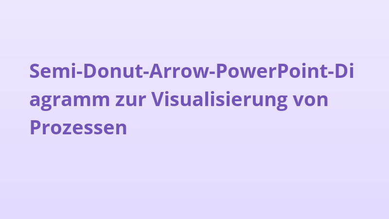 Semi-Donut-Arrow-PowerPoint-Diagramm zur Visualisierung von Prozessen