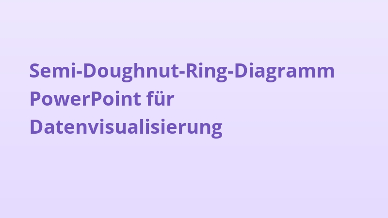 Semi-Doughnut-Ring-Diagramm PowerPoint für Datenvisualisierung