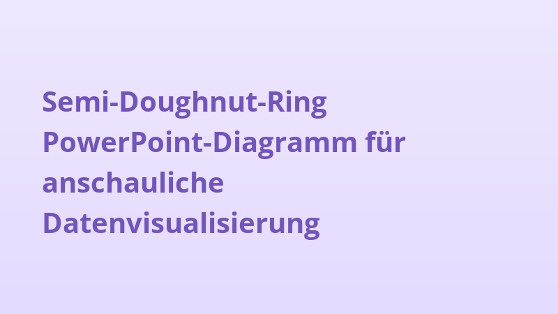 Semi-Doughnut-Ring PowerPoint-Diagramm für anschauliche Datenvisualisierung