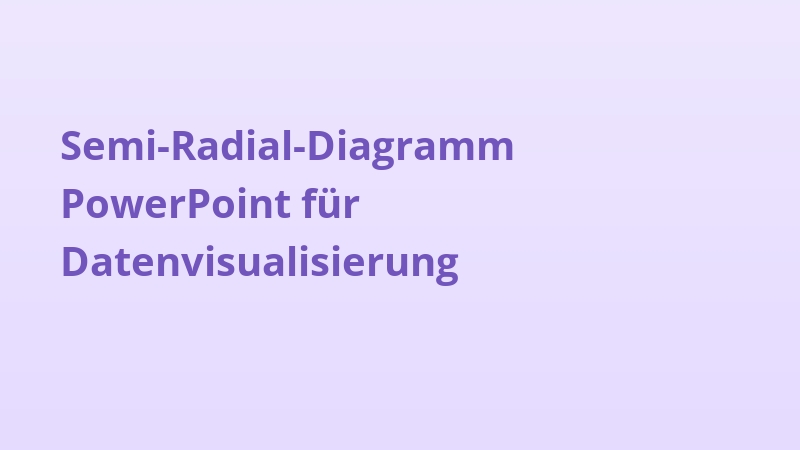 Semi-Radial-Diagramm PowerPoint für Datenvisualisierung