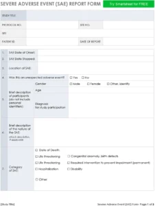 severe-adverse-event-report-vorlage