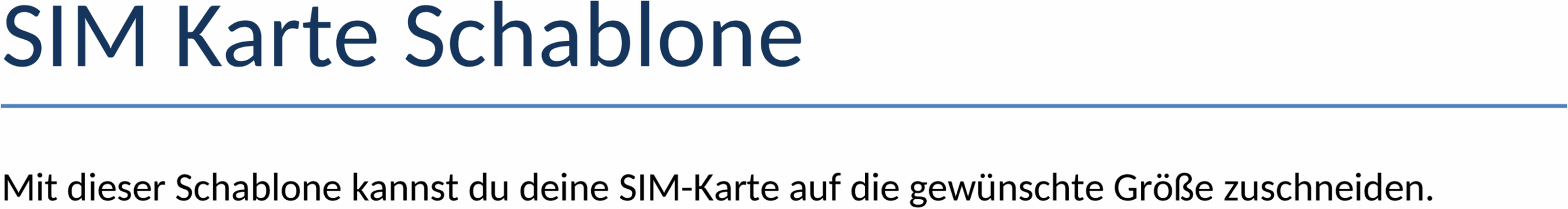 Word-Vorlage SIM-Karten-Schablone