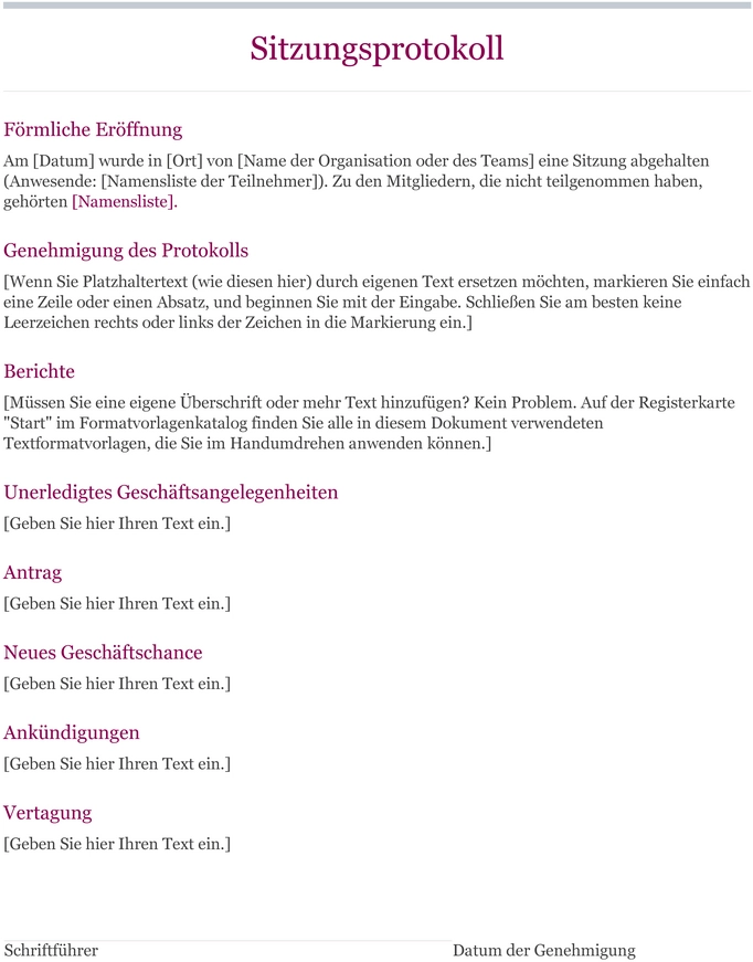 sitzungsprotokoll-vorlage-fuer-effiziente-besprechungen
