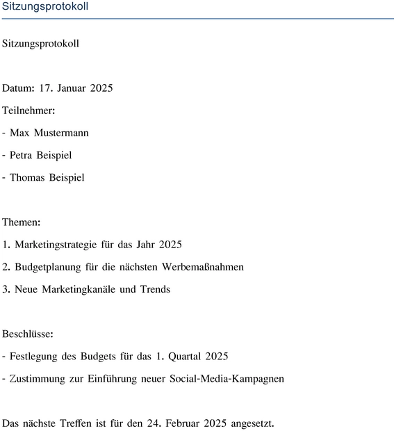 sitzungsprotokoll-vorlage-fuer-teamorganisation
