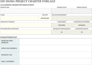 six-sigma-project-charter-vorlage-excel