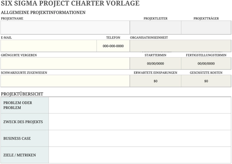 six-sigma-project-charter-vorlage-excel