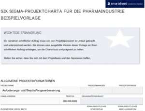 six-sigma-projektcharta-fuer-die-pharmaindustrie