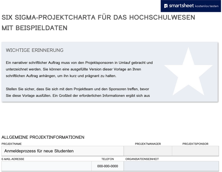 six-sigma-projektcharta-vorlage-hochschulprojekte