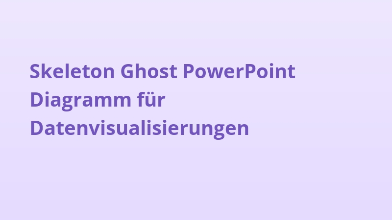 Skeleton Ghost PowerPoint Diagramm für Datenvisualisierungen