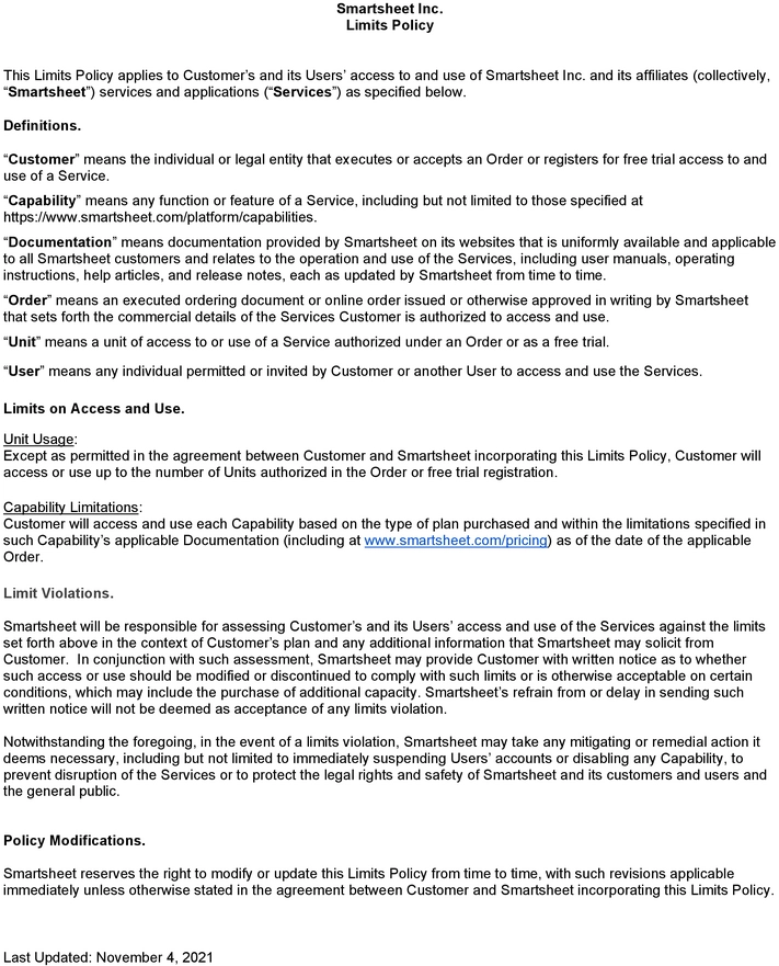 smartsheet-limits-policy