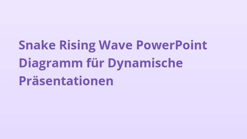 Snake Rising Wave PowerPoint Diagramm für Dynamische Präsentationen