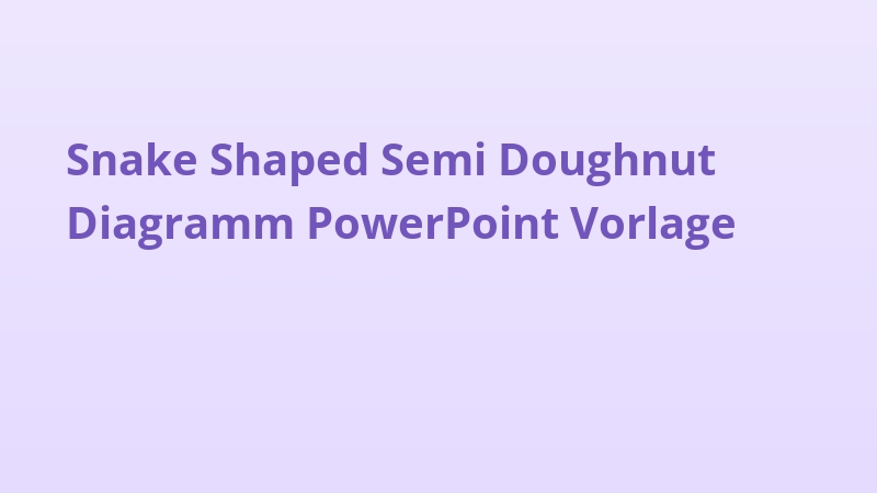 Snake Shaped Semi Doughnut Diagramm PowerPoint Vorlage