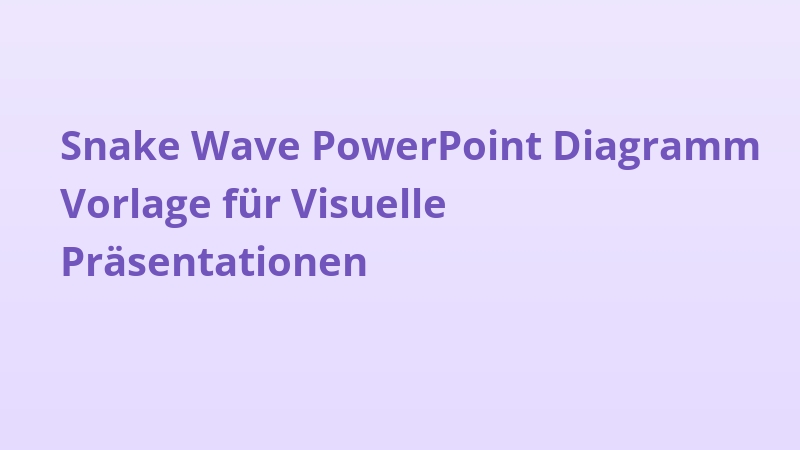 Snake Wave PowerPoint Diagramm Vorlage für Visuelle Präsentationen