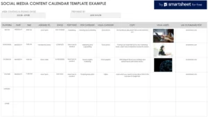 social-media-content-kalender-vorlage