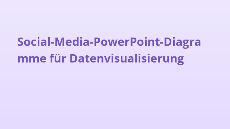 Social-Media-PowerPoint-Diagramme für Datenvisualisierung