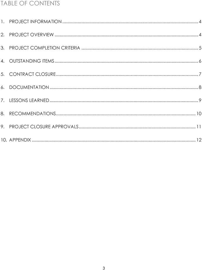 software-project-closure-report-vorlage