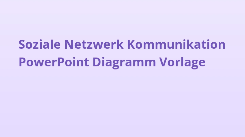 Soziale Netzwerk Kommunikation PowerPoint Diagramm Vorlage