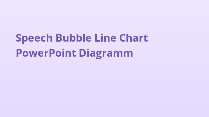 Speech Bubble Line Chart PowerPoint Diagramm