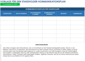 stakeholder-kommunikationsplan-vorlage